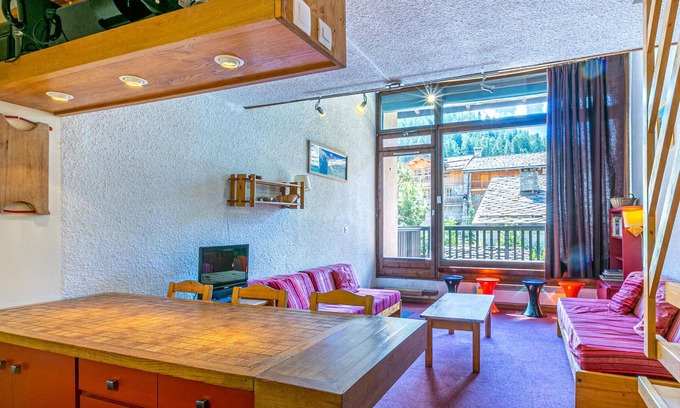 Val-d'Isere Apartment | Rustic Duplex Apartment with Large South-Facing Terrace Near Val-d'Isère Village