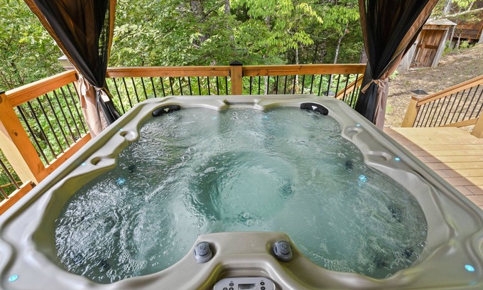 Sevierville Cabin | Rustic Hideaway (4-Bedroom Cabin) with Pool by RedAwning