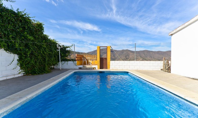 El Borge House | Rustic Home In Tranquil Mountains with Pool, Terrace, Garden & Wi-Fi; Parking Available, Pets Allowed