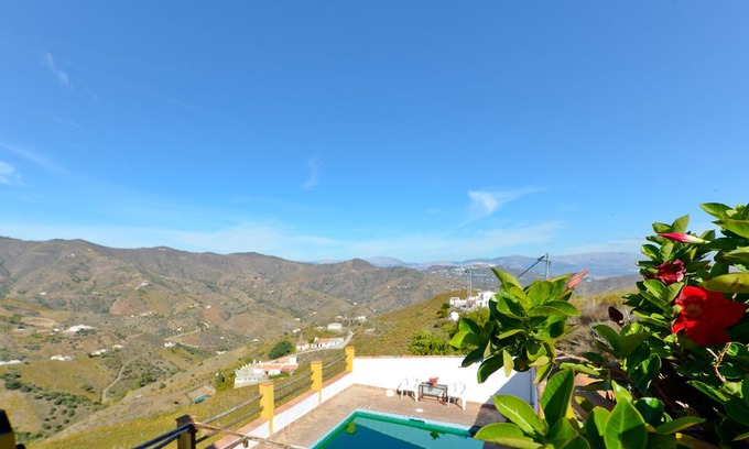 El Borge House | Rustic Home In Tranquil Mountains with Pool, Terrace, Balcony & Wi-Fi; Parking Available, Pets Allowed