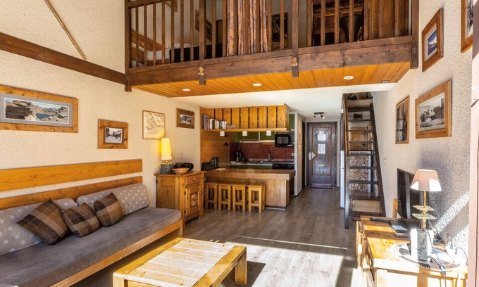 Val-d'Isere Apartment | Rustic Mountain-Style Duplex with Large South-Facing Terrace near Val-d'Isère Village