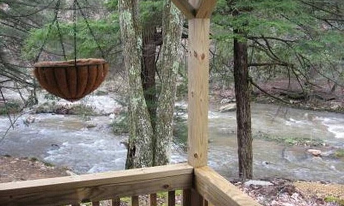 Elk Garden Cabin | Rustic Waterfront Cabin- Enjoy the Sounds of Nature Right From Your Porch