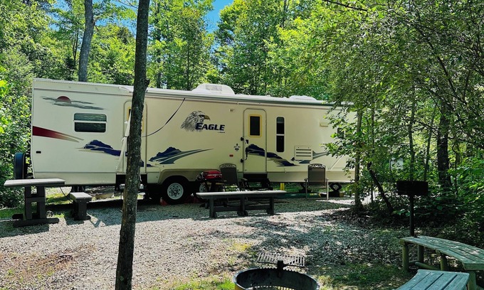 South Bloomingville House | RV Site 2 at High Rock Hideaways: SITE RENTAL ONLY. We do not rent RV's/campers.