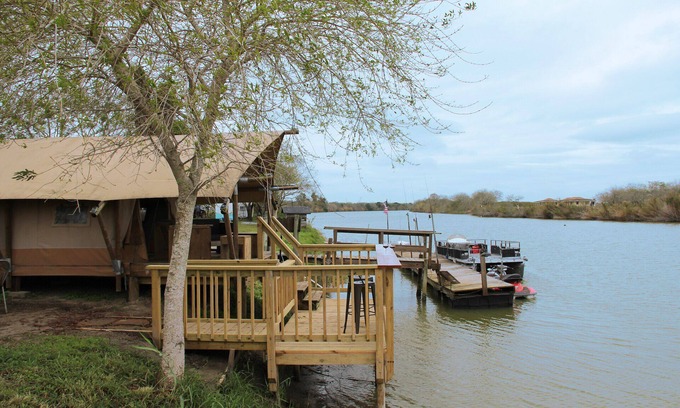 Texas Gulf Coast Cabin | Safari Tent Near SpaceX & Boca Chica Beach!