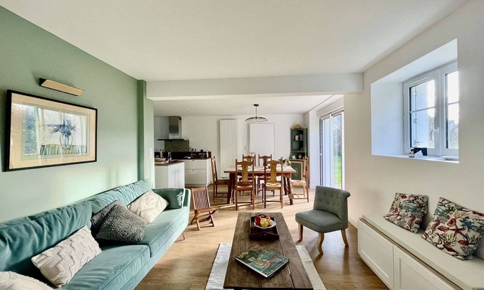 Combrit House | Sainte-Marine, charming house 9 people, beach, restaurant on foot