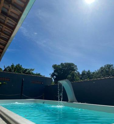 Melvi House | Salão para festas com piscina, bairro Jardim Melvi em Praia Grande - Salve Jorge