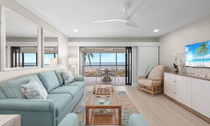Sanibel Condo | Sanddollar #C302 is a Beachfront Vacation Rental on Sanibel Island