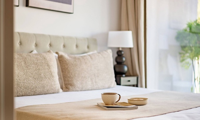 Agios Tychon Apartment | Sanders River Plaza - Prime 2-Bdr Apt with Balcony