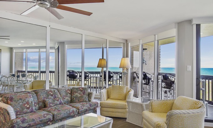 Port Aransas Condo | Sandpiper Condominiums 309, Panoramic Gulf Views w/ direct access to Mustang Island/Port A beaches