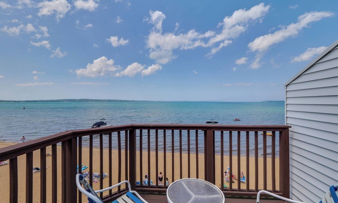 Traverse City Condo | Sandy Beachfront Condo in Traverse City on Lake Michigan