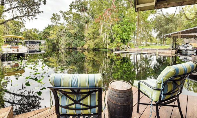 Astor House | Sandy Shore & Multi-Boat Dock! St Johns River Home