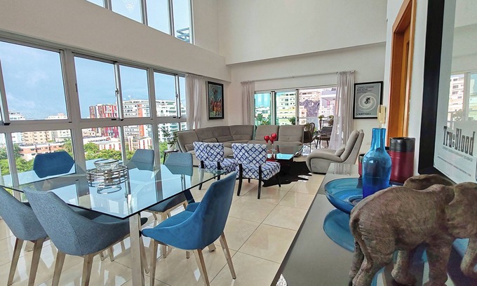 Evaristo Morales Apartment | Santo Domingo Bachelor Party 8BR Luxury Twin Penthouses Style