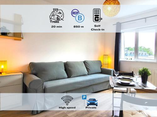 Bourg-la-Reine Apartment | Sauge Magnifique studio, RER B à 850m, Parking