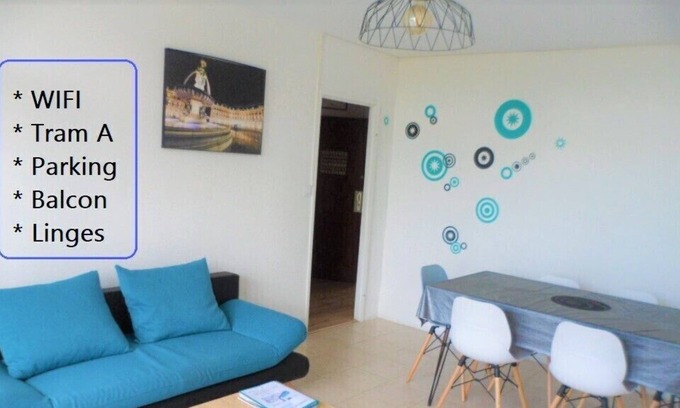 Cenon Apartment | "Say Yes to Cenon" (WIFI, Parking, Balcony, Tram ...)