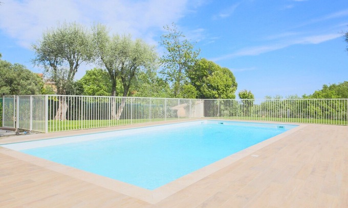 Les Maillans Apartment | Scenic Apartment in Roquefort les Pins with Swimming Pool
