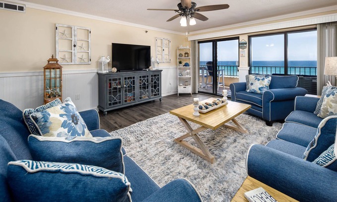 Fort Walton Beach Condo | SD 508: Beachfront Boho - Indulge in Sunset Serenity with Gulf Views!