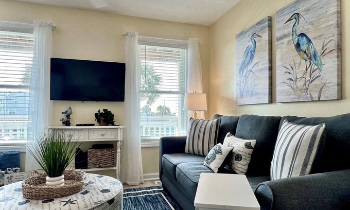 Surf City Condo | Sea Coast Suites 3 | Dog Friendly | Walking Distance to Everything
