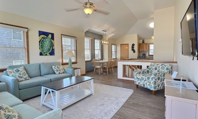 Buxton Cottage | Sea Turtle- Oceanview Villa- Short Walk to Beach- Community Pool & Spa