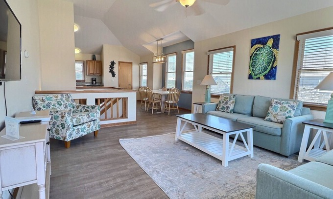 Buxton Cottage | Sea Turtle- Semi-Oceanview- Short Walk to Beach- Community Pool & Spa