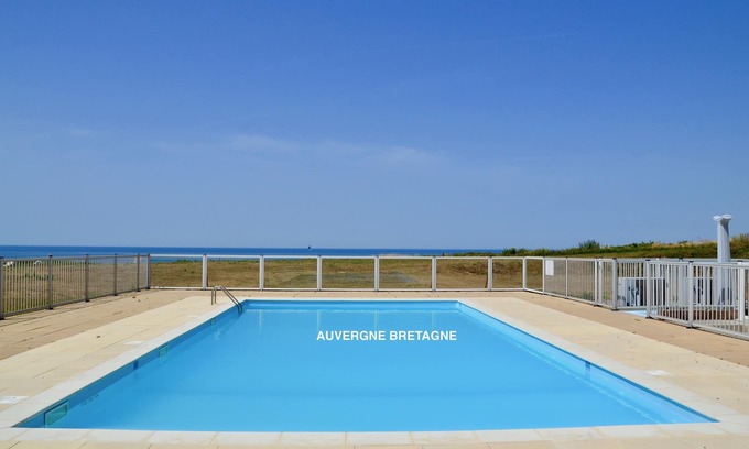 Guidel Apartment | Sea view Guidel beach heated pool vacation cottage Brittany seaside
