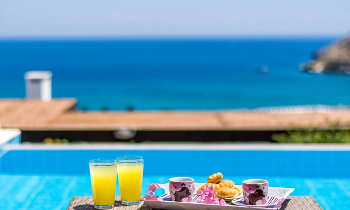 Vlicha Villa | Sea View Villa, Short Walk To The Beach, Restaurants, Bars And 3km From Lindos!