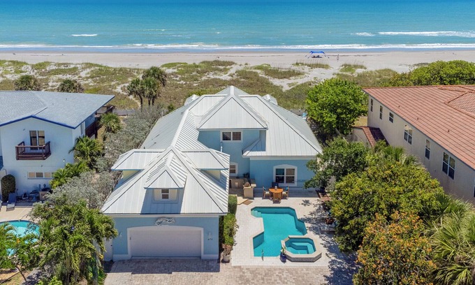 Cocoa Beach House | Sea Watch: 4B/4B Direct Oceanfront Home with Pool/Hot Tub