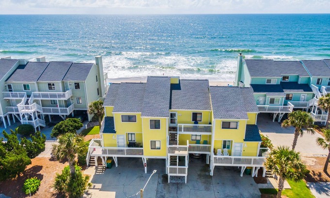 Kure Beach Condo | SeaBatical | Oceanfront + Summer Community Pool!