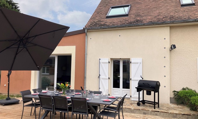 Saint-Germain-sur-Ay House | Seaside home, 1 min walk to the sandy beach, jacuzzi and plenty of outdoor space