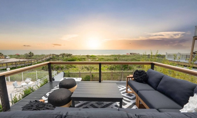 Vilano Beach House | Seaside Rose-Ocean Front, Private Pool, Ht Tub, Slps 28