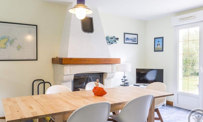 Portbail Cottage | Seaside Villa: AC, Garden, Terrace, Veranda, 400m to Beach, Family-Friendly, All-Inclusive