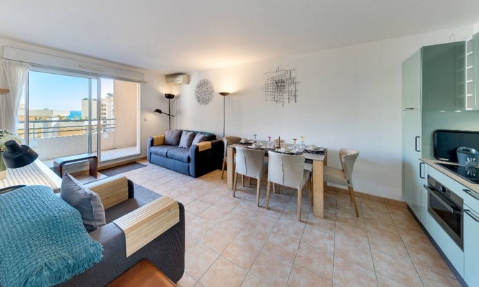 French Riviera Apartment | Seaspray 2 bed, Monaco view, beach apartment, parking optional