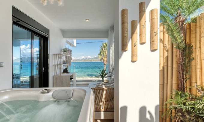 Katouna Villa | Seaview Lefkada Villa | Prestige Villa with Private Pool | Outdoor Jacuzzi |.