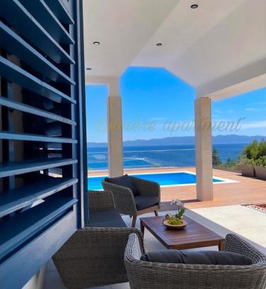 Gdinj Apartment | Seaview pool apartment-Lumière, Island Hvar-Gdinj