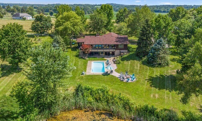 Ashville Other | Secluded 3BR Escape w/Pool + Pond | Near Columbus