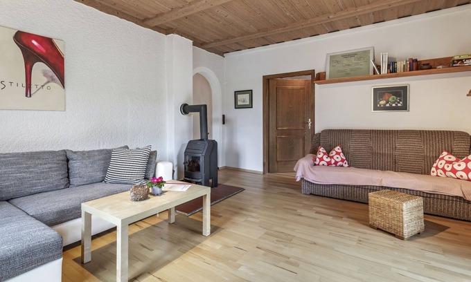 Schoensee Apartment | Secluded Apartment in Schönsee with Balcony
