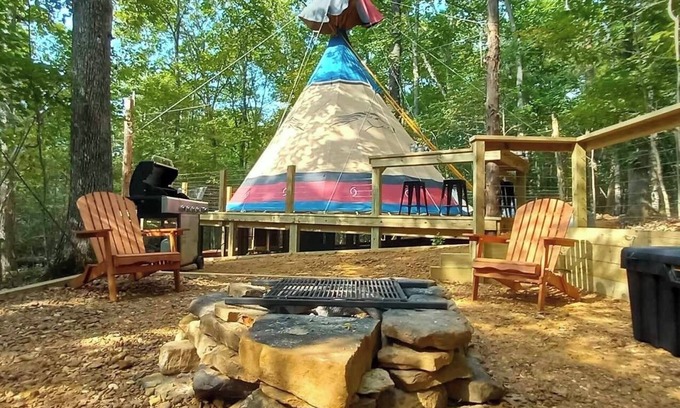 Ozark RV Rental | Secluded Tipi {Teepee} In The Shawnee National Forest