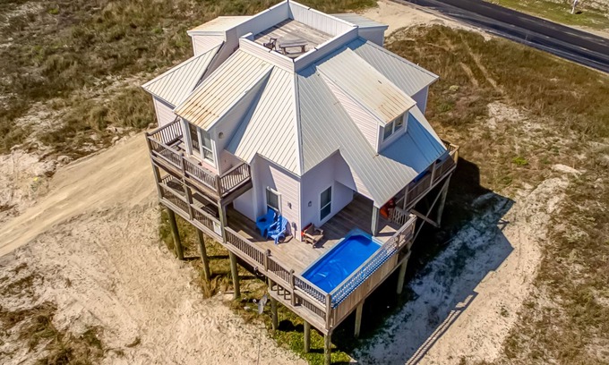 Dauphin Island House | Second Wind - Pool, Game Room, and fantastic Crow's Nest views of the Island!