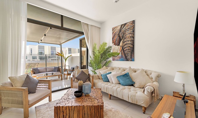 Dubai Villa | Serene 4BR Villa With Private Outdoor Area and Balcony