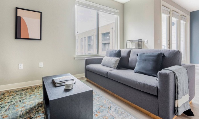 Highland Apartment | Serene Central Austin 1BR w/ Gym, Pool & W/D, nr cafe, by Blueground
