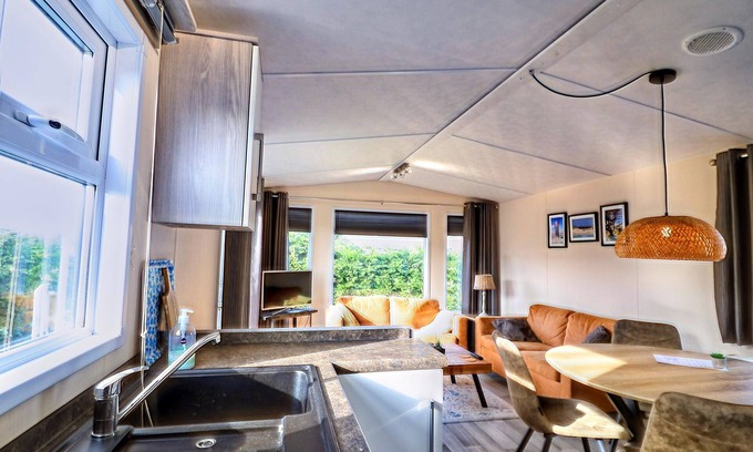 Hollum Ski Chalet | Serene Dune Chalet located between Golf Course and Beach