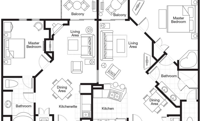 Avon Hotel | Sheraton 2-bedroom, 2 Bath, 2 living rooms with WiFi, AC in Avon Vail Valley
