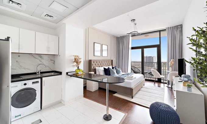 Dubai Apartment | Silkhaus Studio in Silicon Oasis | City View