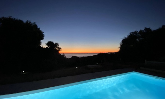 Portigliolo House | Single-storey villa, sea view, swimming pool, 5 minutes from beaches, peaceful setting.