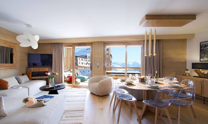 Bergers Condo | Ski aux pieds ! Beau T4 + cabine | Vue imprenable