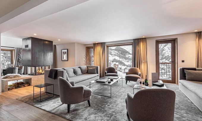 Saint-Martin-de-Belleville Ski Chalet | Ski-in chalet with Nordic bath and hammam, 12-14 ppl