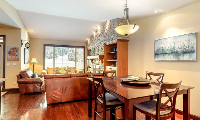 Big White Ski Resort Condo | Ski-in/ski-out condo w/private hot tub, gas fireplace & mountain views