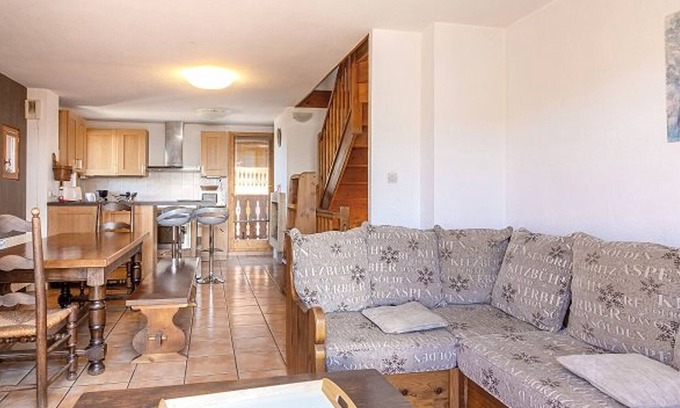 Plagne Soleil House | Ski-in/Ski-out Chalet with Balcony, Garage, and Stunning Mountain Views