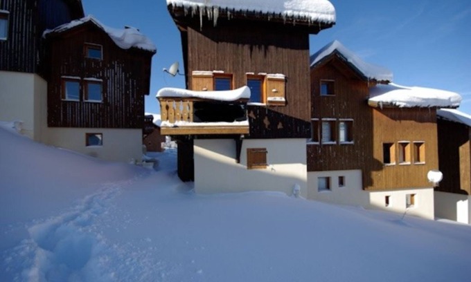 Plagne Villages Ski Chalet | Ski out the door! heart of village, easy to get to ski school smart TV's & wifi