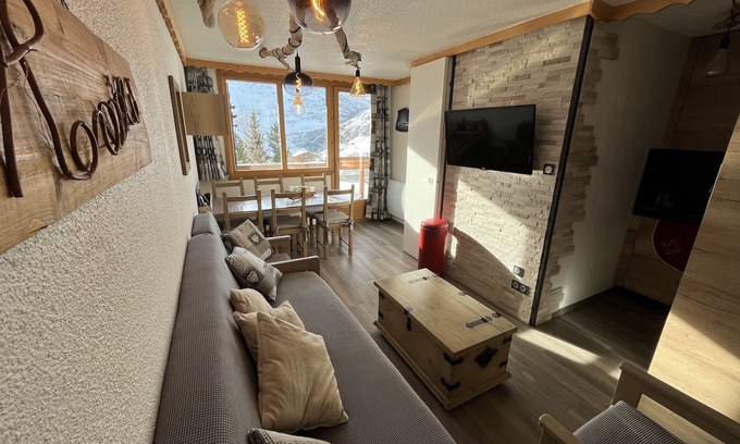 Reberty Apartment | Skis aux pieds les Ménuires 3 vallées F2+ CABINE 30M2 4 to 6 persons