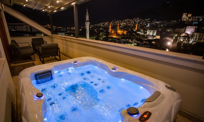 Mostar Old Town Apartment | Sky Penthouse Old Bridge with sauna and jacuzzi